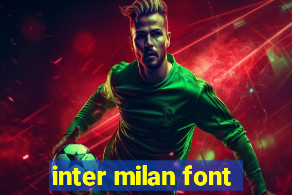 inter milan font