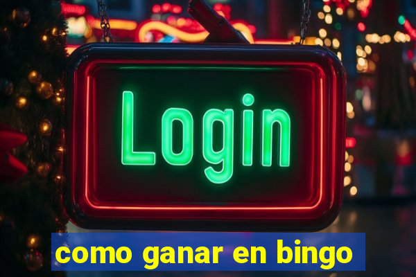 como ganar en bingo