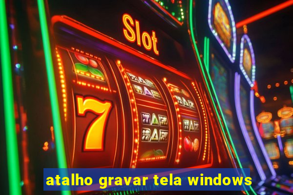 atalho gravar tela windows