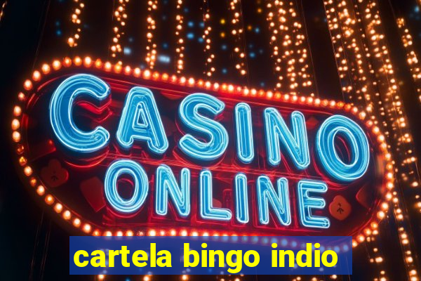 cartela bingo indio