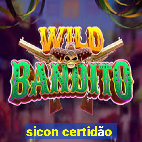 sicon certidão