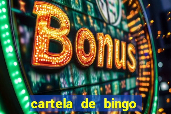 cartela de bingo vazia para imprimir