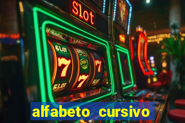 alfabeto cursivo pontilhado para imprimir pdf