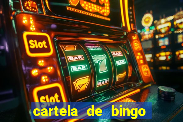 cartela de bingo de nomes para imprimir