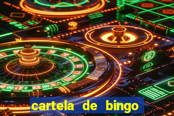 cartela de bingo de nomes para imprimir