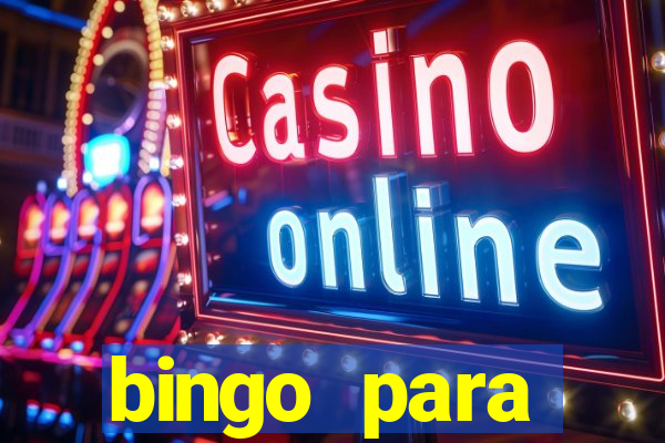 bingo para despedida de solteira para imprimir