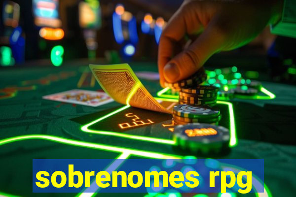 sobrenomes rpg