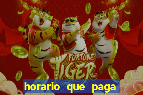 horario que paga fortune tiger