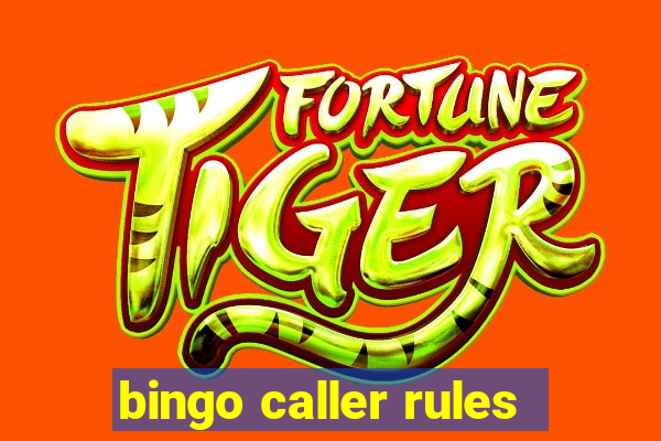 bingo caller rules